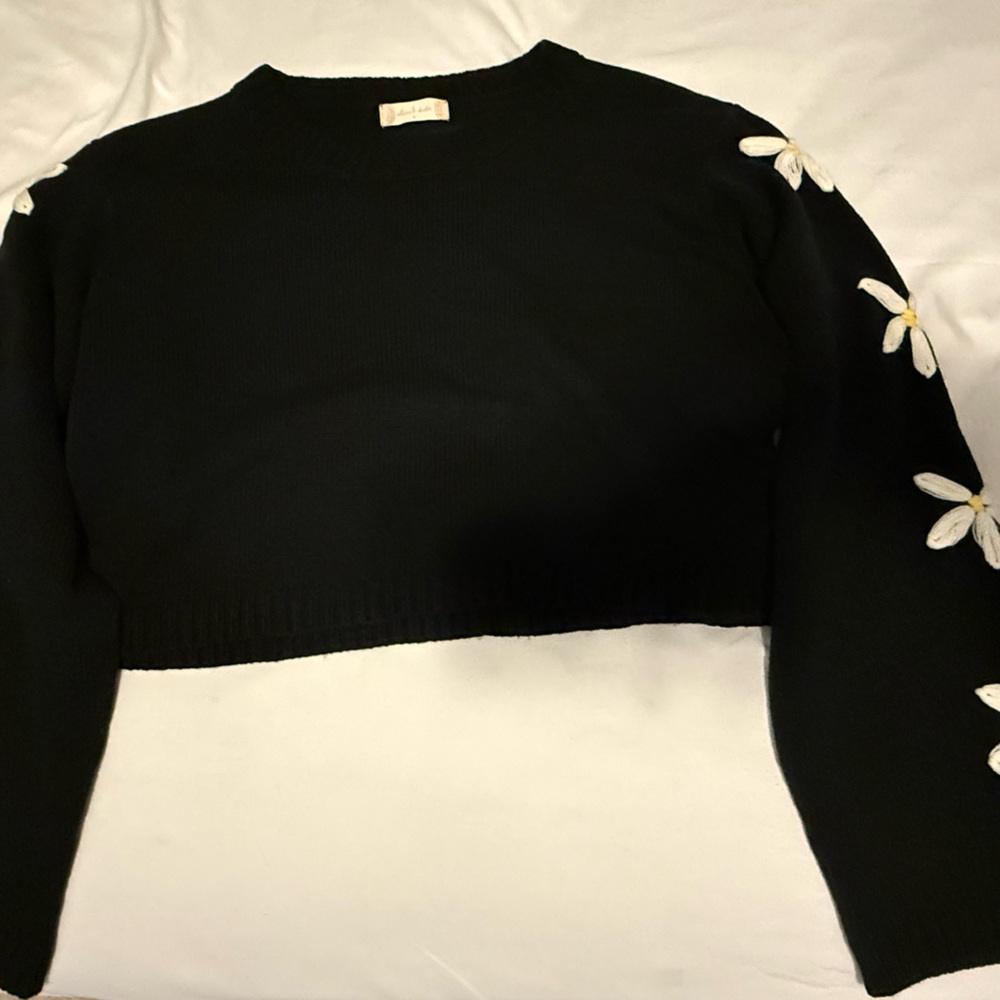 Altar'd State Black Crew Neck Sweater